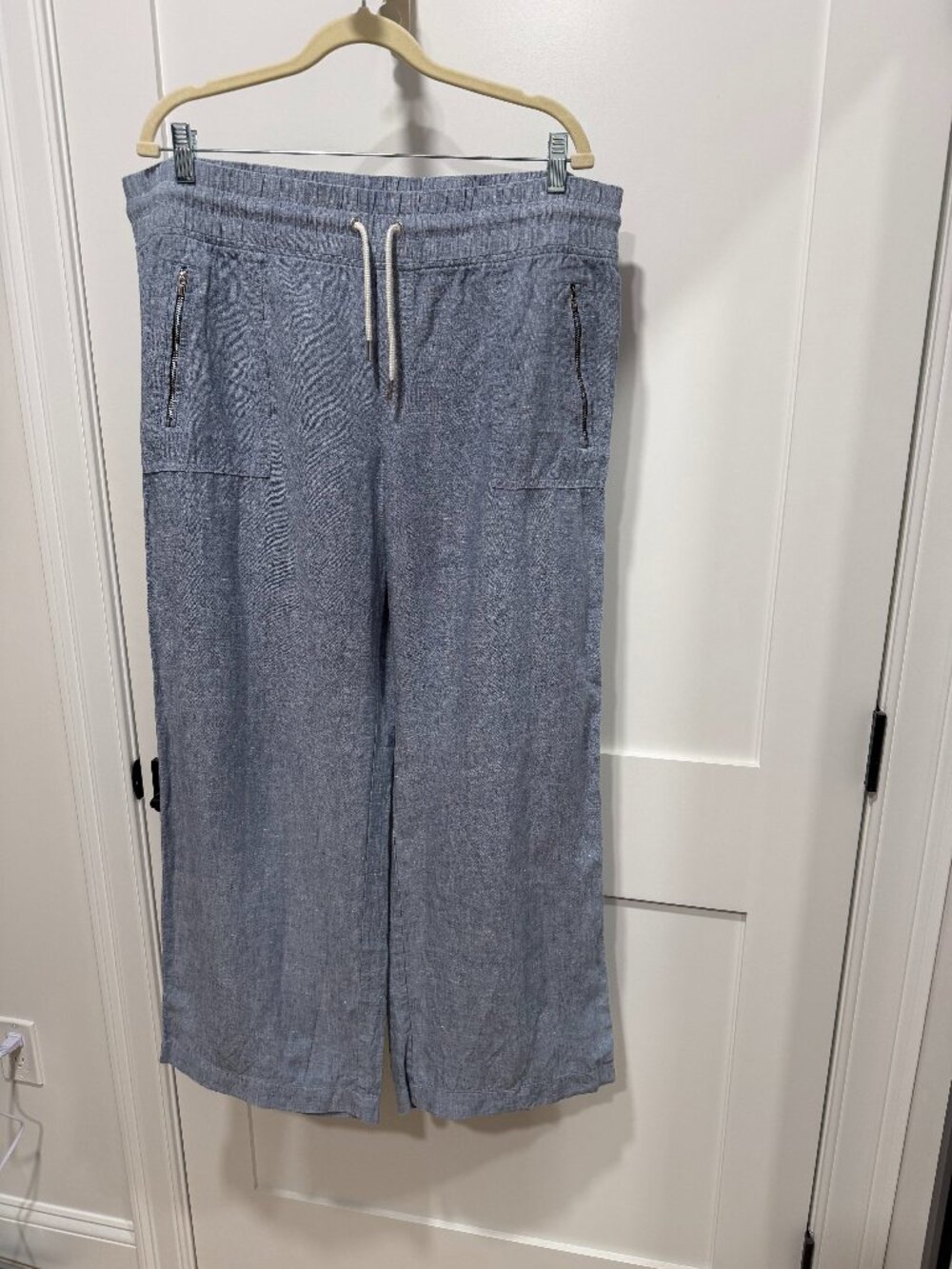 Athleta Cabo Linen Wide Leg Pant